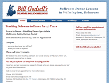 Tablet Screenshot of delawareballroomlessons.com